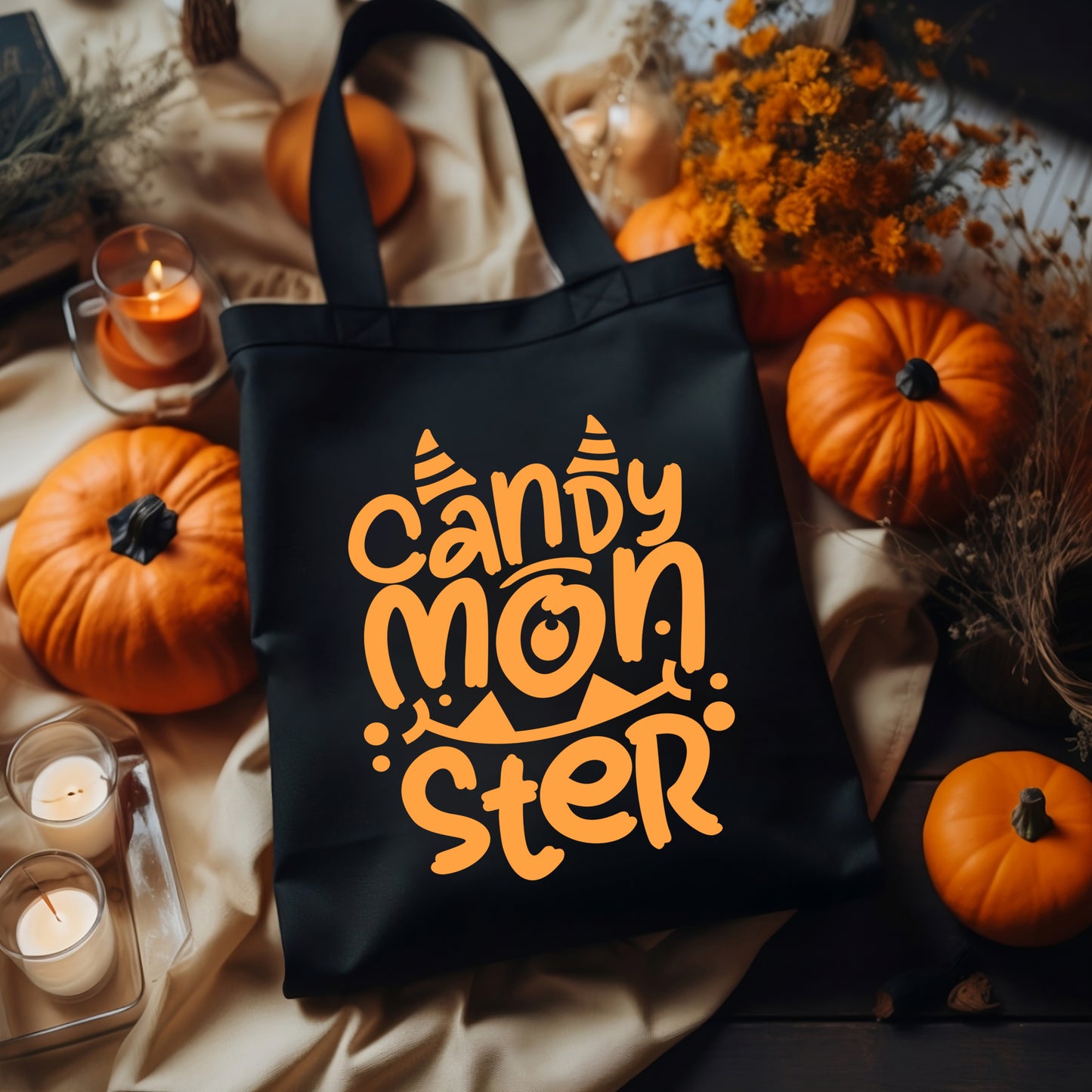 Trick or Treat Bag - “Candy Monster”, Glow in Dark