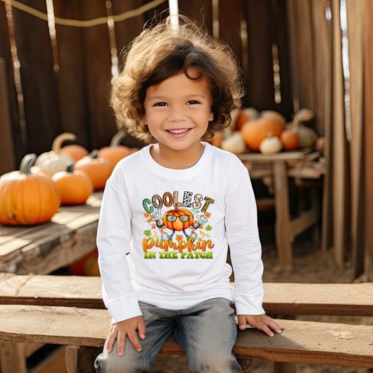 Fall Toddler T-Shirt - "Coolest Pumpkin in the Patch"