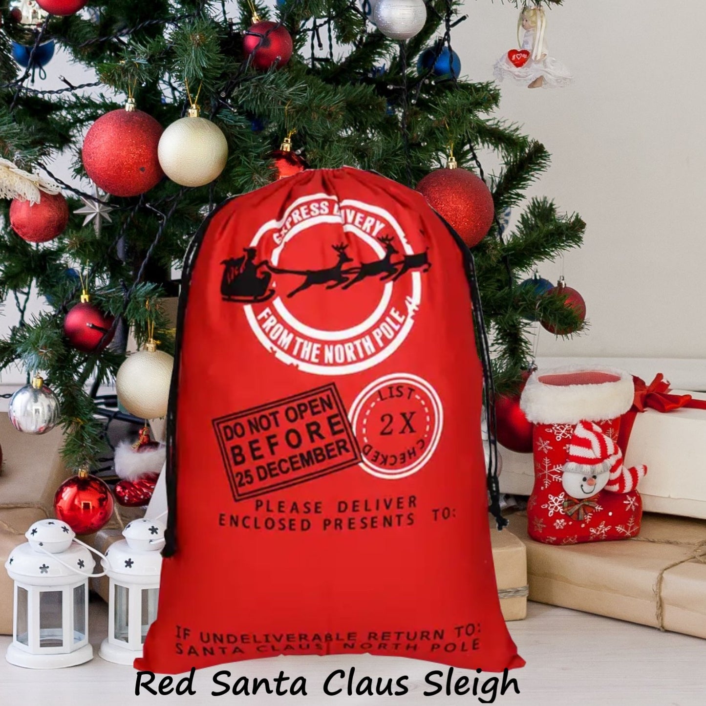 Personalized Santa Sacks - (Cotton)