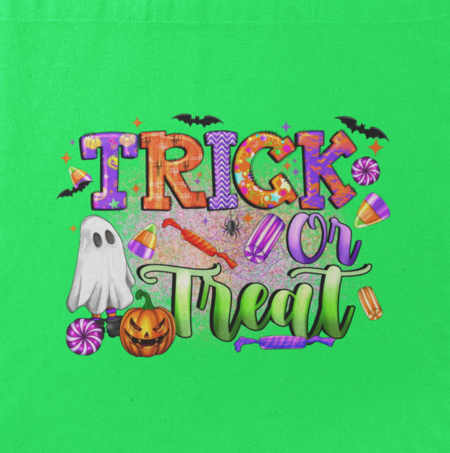 Trick or Treat Bag, “Trick or Treat - Ghost”