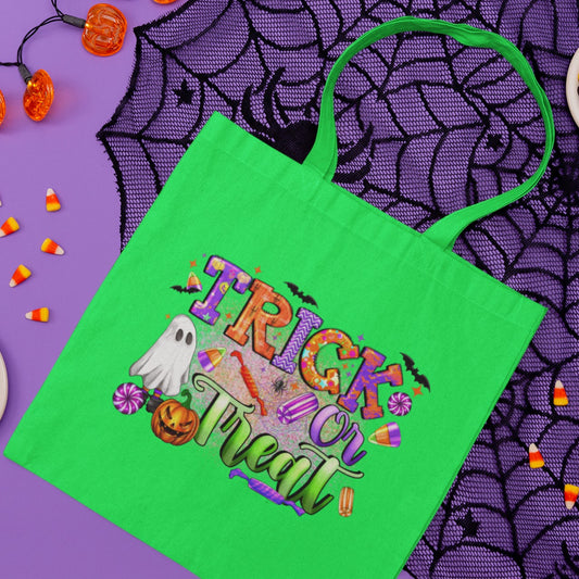 Trick or Treat Bag, “Trick or Treat - Ghost”