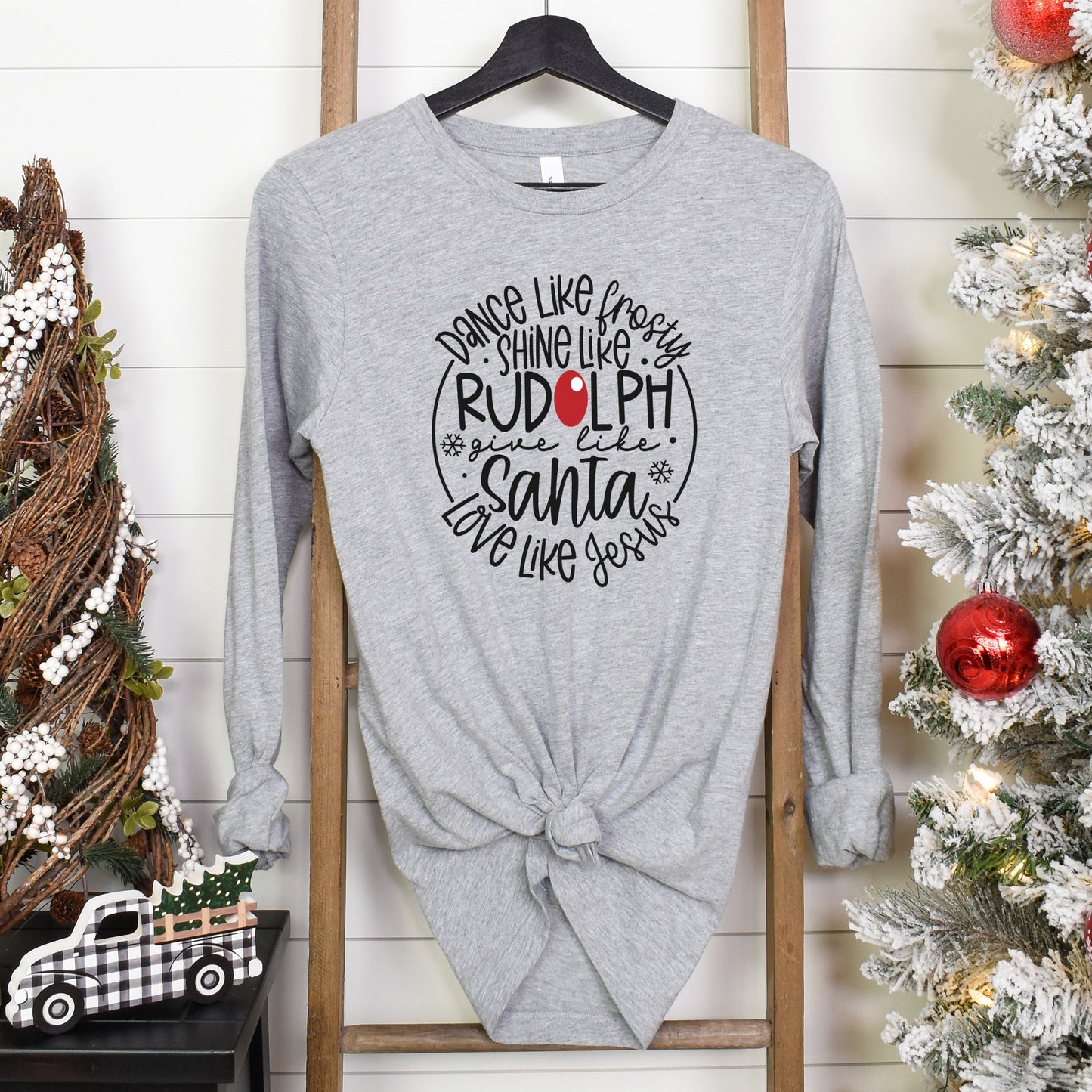 Christmas T-Shirt - "Dance Like Frosty...Love Like Jesus" - YOUTH Size