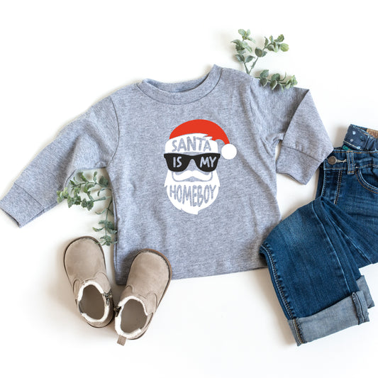 Christmas T-Shirt - "Santa Is My HomeBoy" - TODDLER Size
