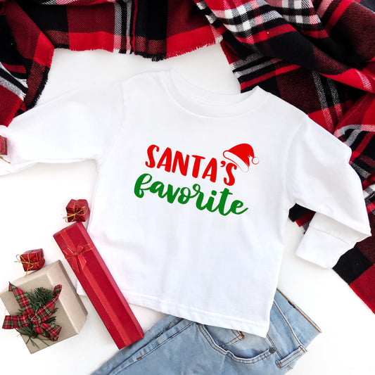 Christmas T-Shirt - "Santa's Favorite" - TODDLER Size